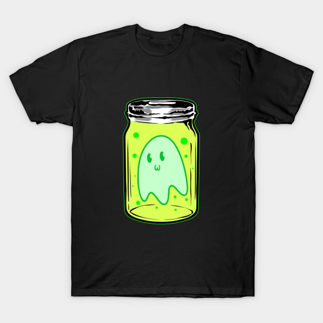 Ghost Jar T-Shirt by jjsealion